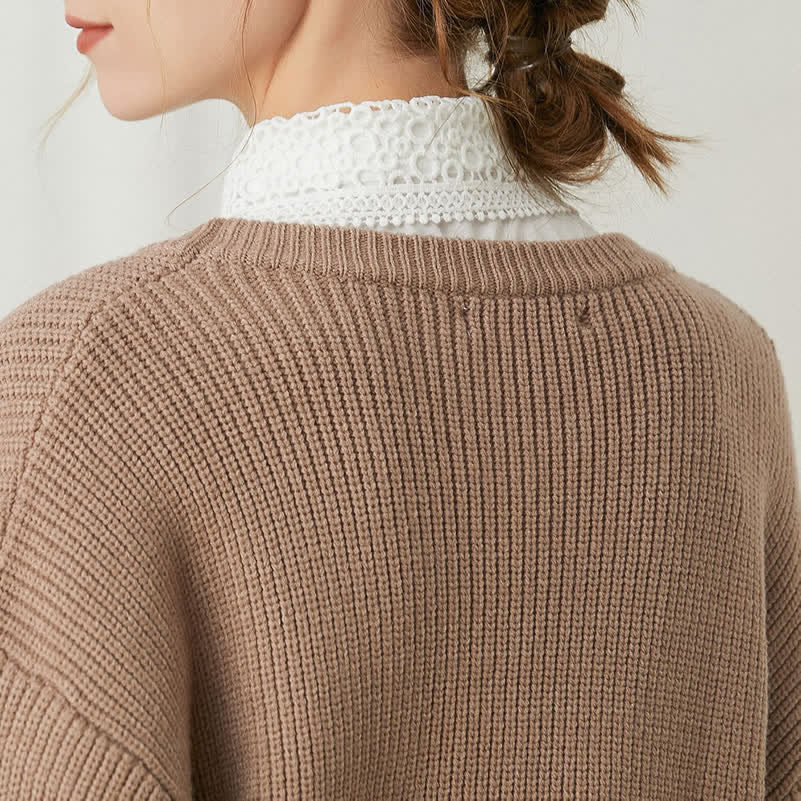 Klassische Lagenlooks mit Lochspitze, Preppy-Stil, Accessoire mit angedeutetem Kragen - image 1