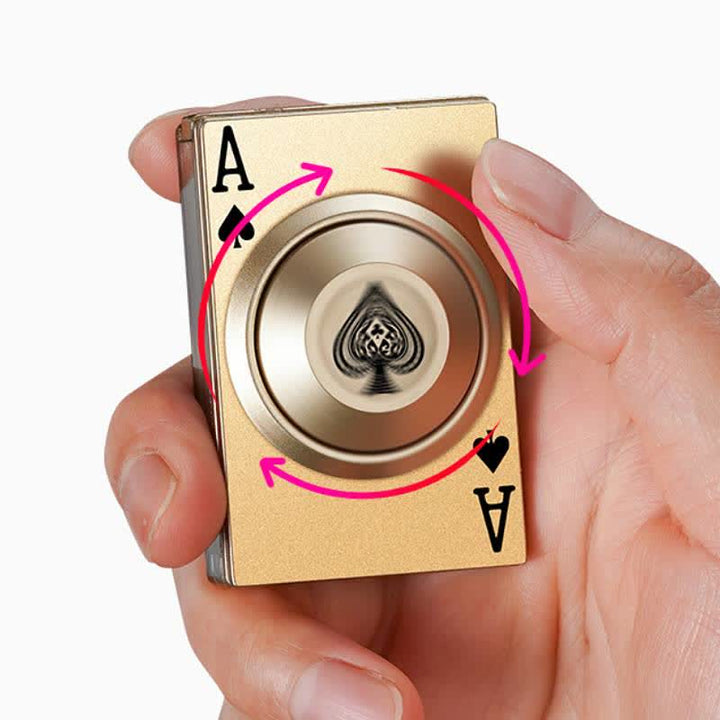 Cooles, drehbares Royal Ace Poker Fidget-Feuerzeug mit LED-Licht - image 7