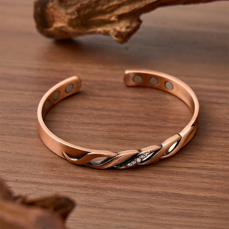 Funkelndes magnetisches Armband mit Infinity-Drehverschluss - image 3