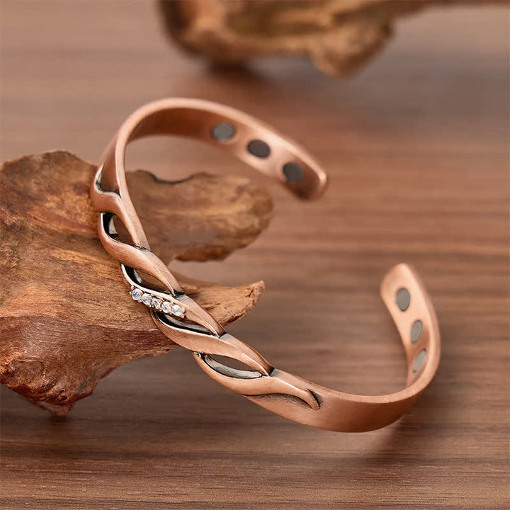 Funkelndes magnetisches Armband mit Infinity-Drehverschluss - image 2
