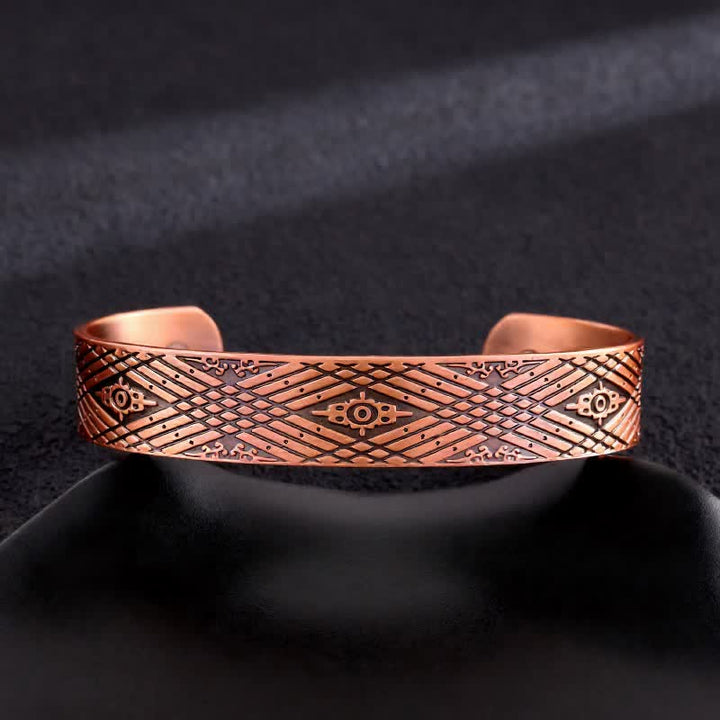 Keltische Knoten, Lebensbaum, verstellbares Armband aus Kupfer mit Magnetverschluss - Stil Nr. 3 - image 5