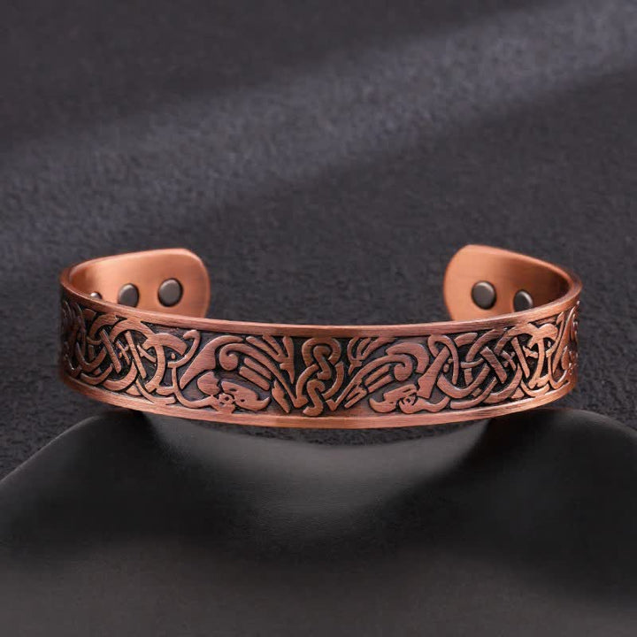 Keltische Knoten, Lebensbaum, verstellbares Armband aus Kupfer mit Magnetverschluss - Stil Nr. 5 - image 7