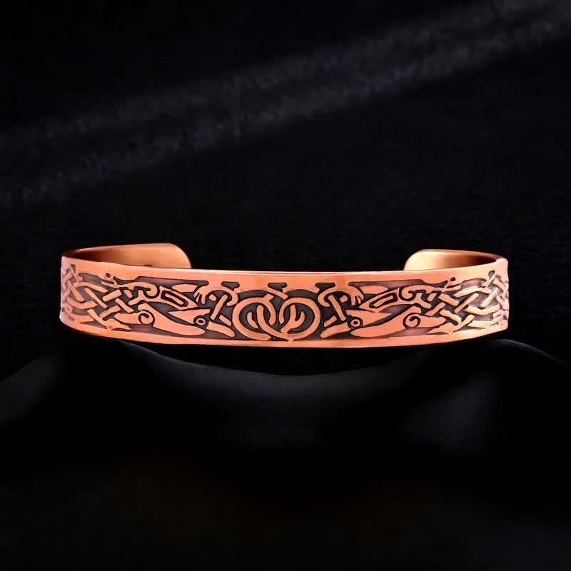 Keltische Knoten, Lebensbaum, verstellbares Armband aus Kupfer mit Magnetverschluss - Stil Nr. 19 - image 21