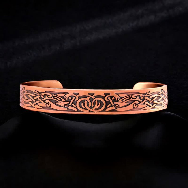 Keltische Knoten, Lebensbaum, verstellbares Armband aus Kupfer mit Magnetverschluss - Stil Nr. 19 - image 21