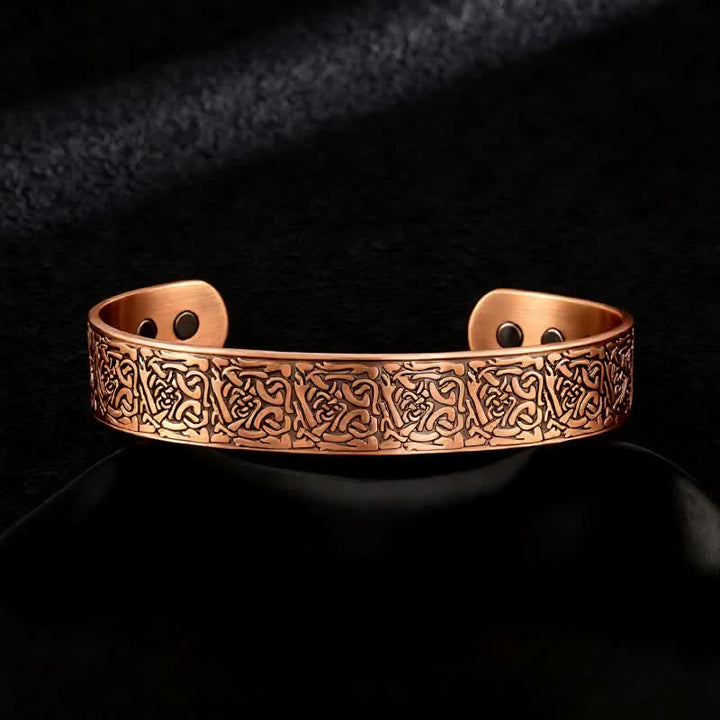 Keltische Knoten, Lebensbaum, verstellbares Armband aus Kupfer mit Magnetverschluss - Stil Nr. 13 - image 15