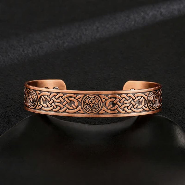 Keltische Knoten, Lebensbaum, verstellbares Armband aus Kupfer mit Magnetverschluss - Stil Nr. 14 - image 16