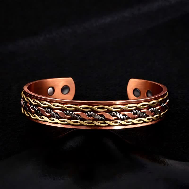 Dreifarbiges, geflochtenes Seildesign, verstellbares Magnetarmband - Stil Nr. 3 - image 5