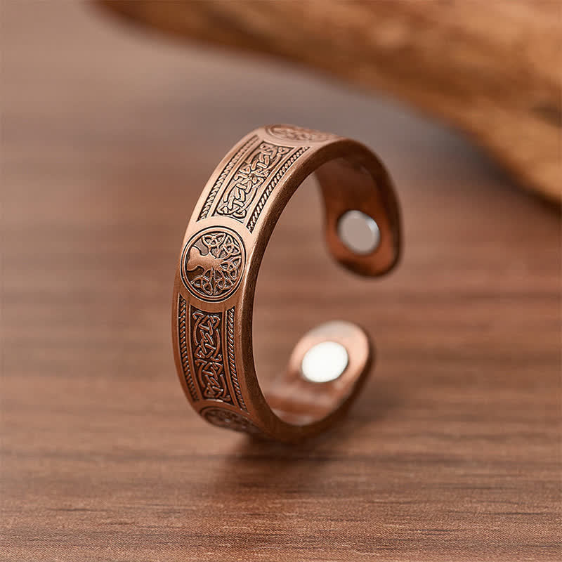 Magnetarmband und Ring-Set mit westlichem Lebensbaum-Motiv - Ring - image 4