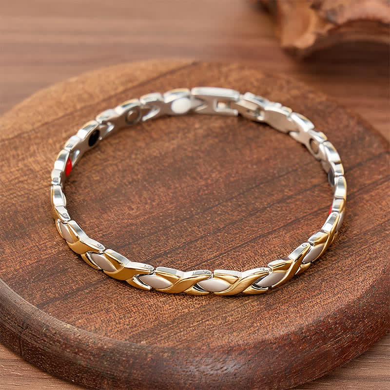 Modernes magnetisches Armband im Puzzle-Design mit Werkzeug zum Entfernen von Gliedern - image 3
