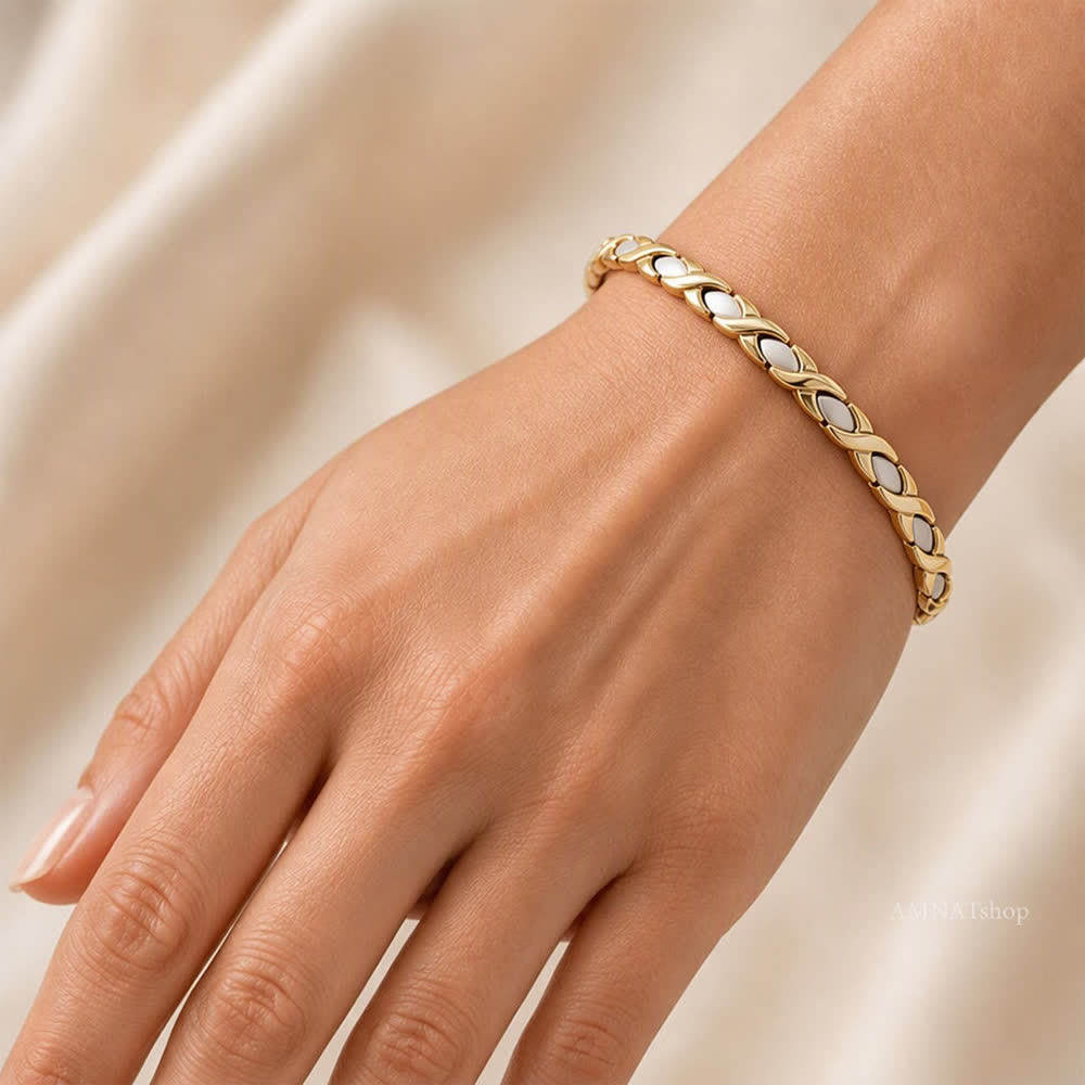 Modernes magnetisches Armband im Puzzle-Design mit Werkzeug zum Entfernen von Gliedern - image 1