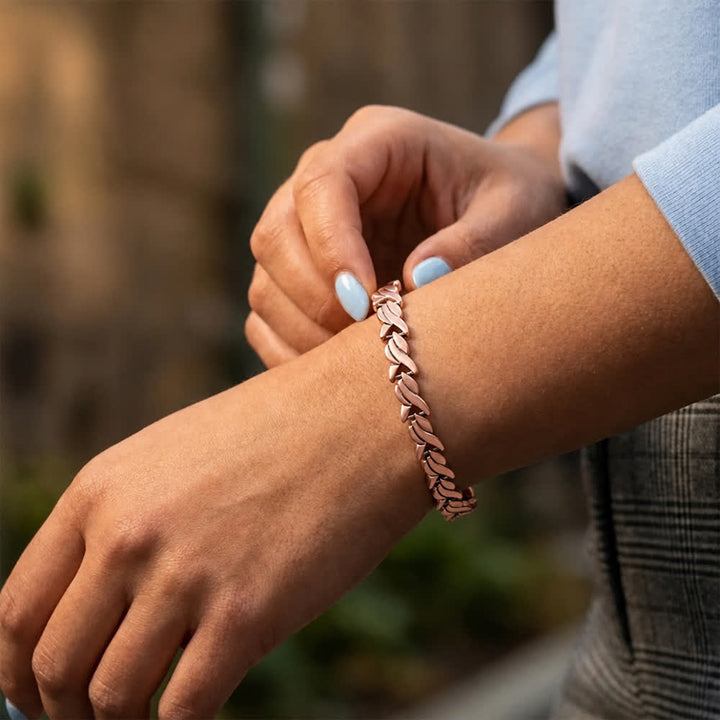 Magnetisches Armband in Form eines Weizenfisches mit Werkzeug zum Entfernen von Gliedern - image 1