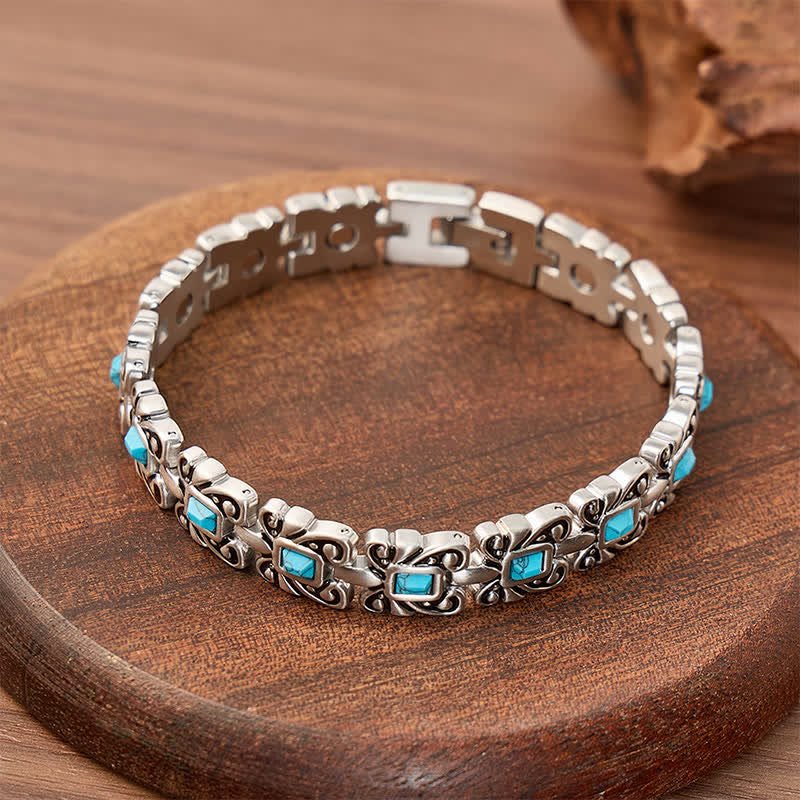 Türkisfarbenes Schmetterlings-Magnetarmband mit Werkzeug zum Entfernen von Gliedern - image 3