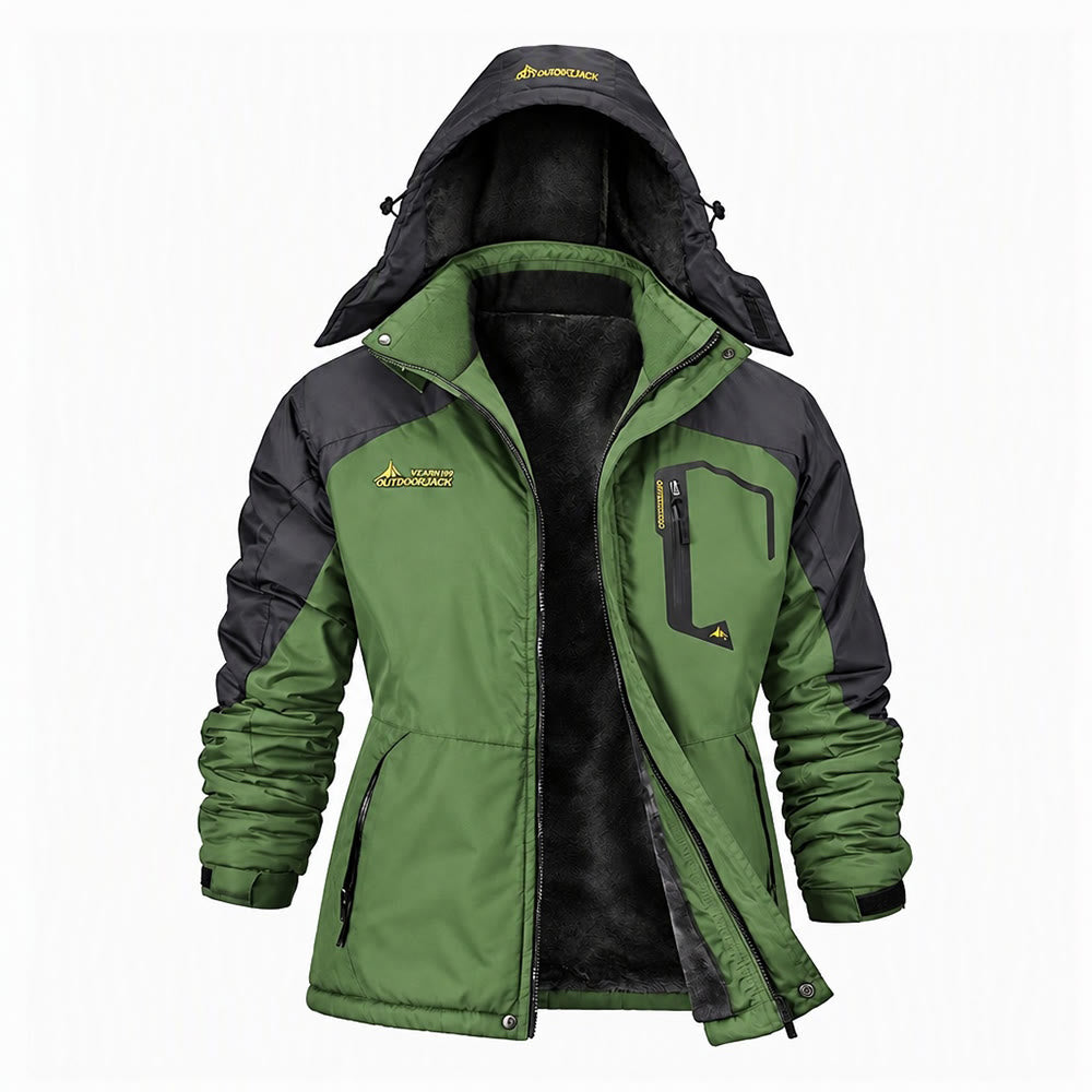 Herren-Winterjacke mit Fleecefutter - Grün - 6XL - image 4