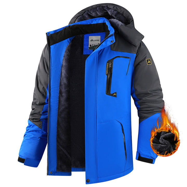 Herren-Winterjacke mit Fleecefutter - Königsblau - 6XL - image 10