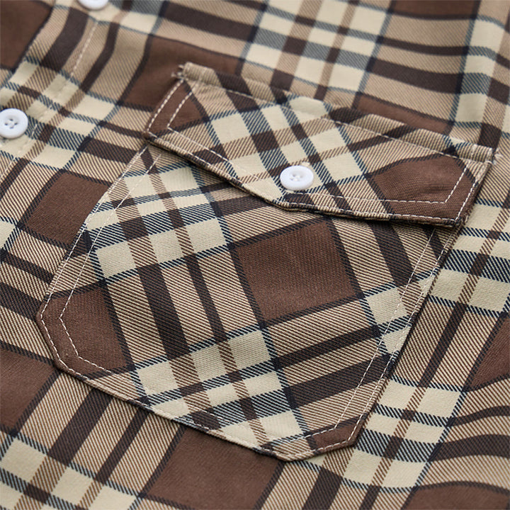 Herren-Hemdjacke mit Karomuster und Fleecefutter - image 12