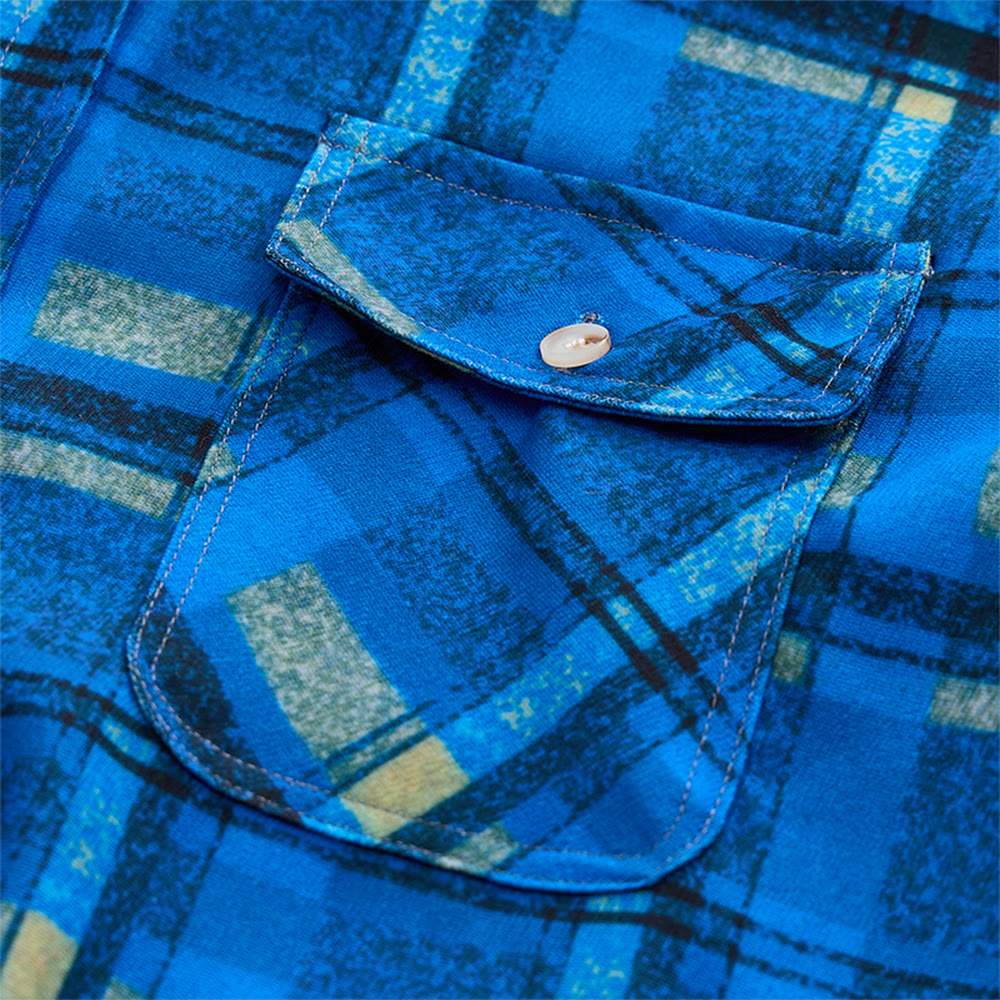 Herren-Stepphemdjacke mit Kapuze und Karomuster - image 24