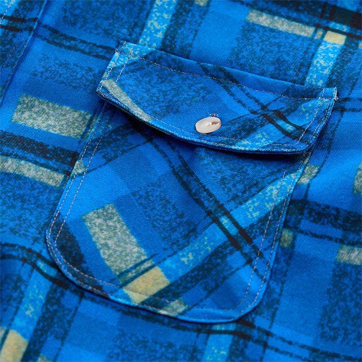 Herren-Stepphemdjacke mit Kapuze und Karomuster - image 24