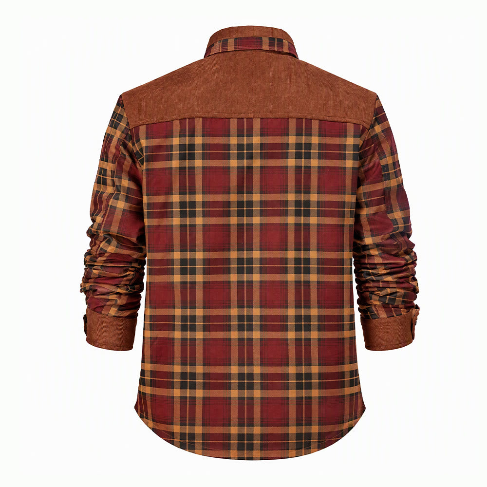 Vintage Herren-Fleecejacke mit Knöpfen - image 11