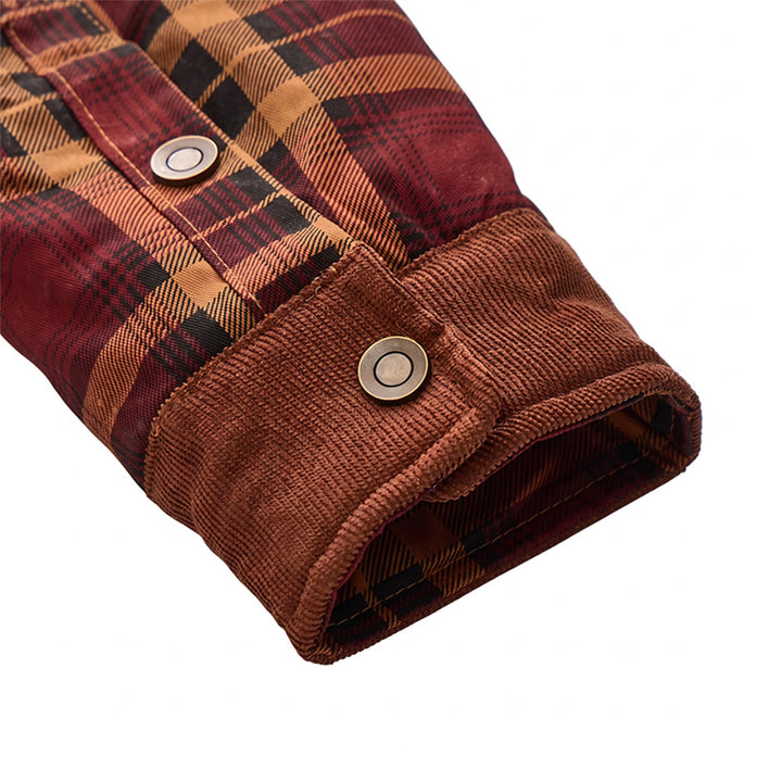 Vintage Herren-Fleecejacke mit Knöpfen - image 10