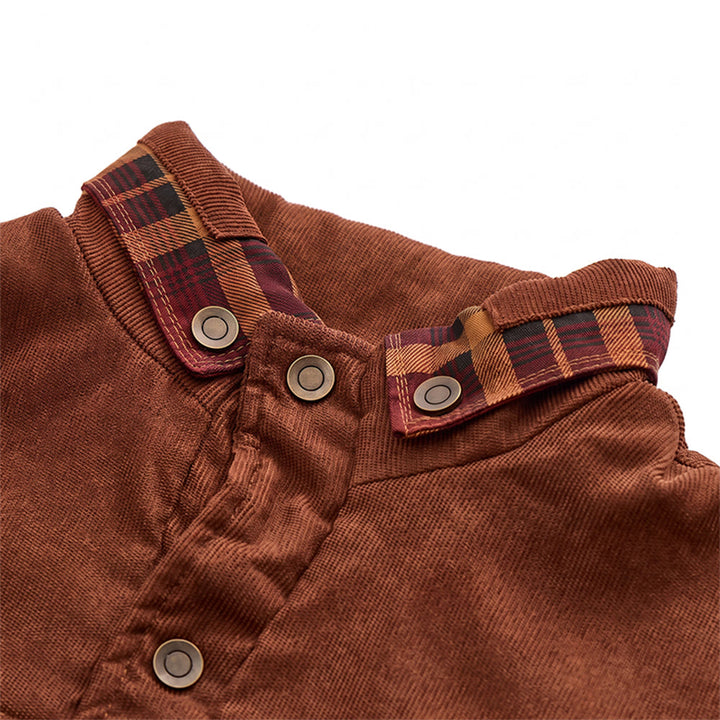 Vintage Herren-Fleecejacke mit Knöpfen - image 6