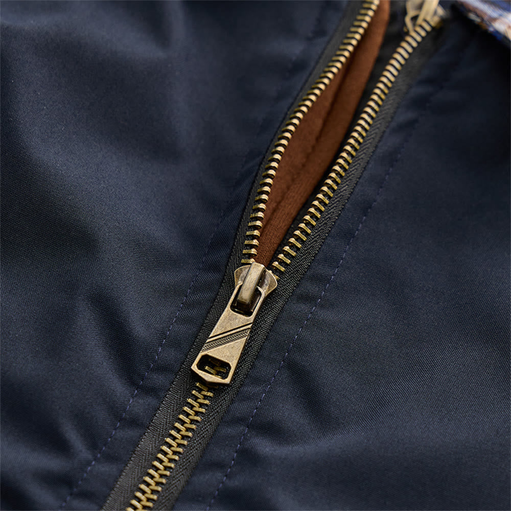 Lässiger, wattierter Herrenmantel in Farbblockoptik - image 7