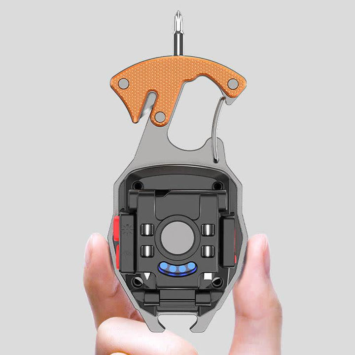 6-in-1 Multitool-Feuerzeug-Schlüsselanhänger mit wiederaufladbarer Arbeitsleuchte - image 2