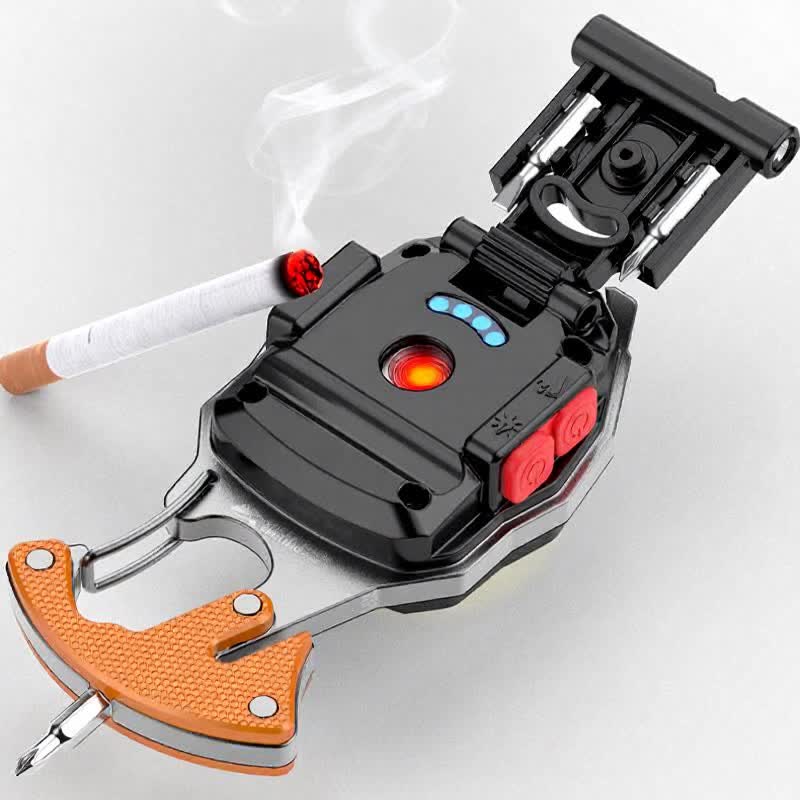 6-in-1 Multitool-Feuerzeug-Schlüsselanhänger mit wiederaufladbarer Arbeitsleuchte - image 3