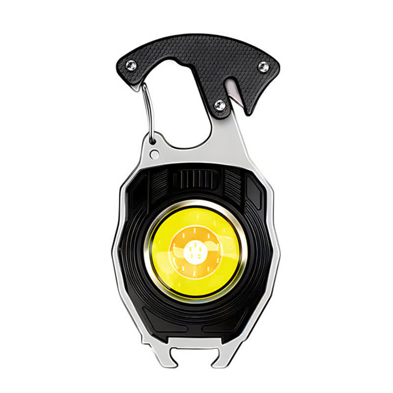 6-in-1 Multitool-Feuerzeug-Schlüsselanhänger mit wiederaufladbarer Arbeitsleuchte - Schwarz - image 11