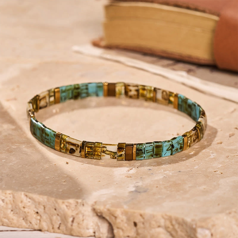 Vintage-Armband aus Tila-Perlen im Küstenstil - Mehrfarbig - image 3
