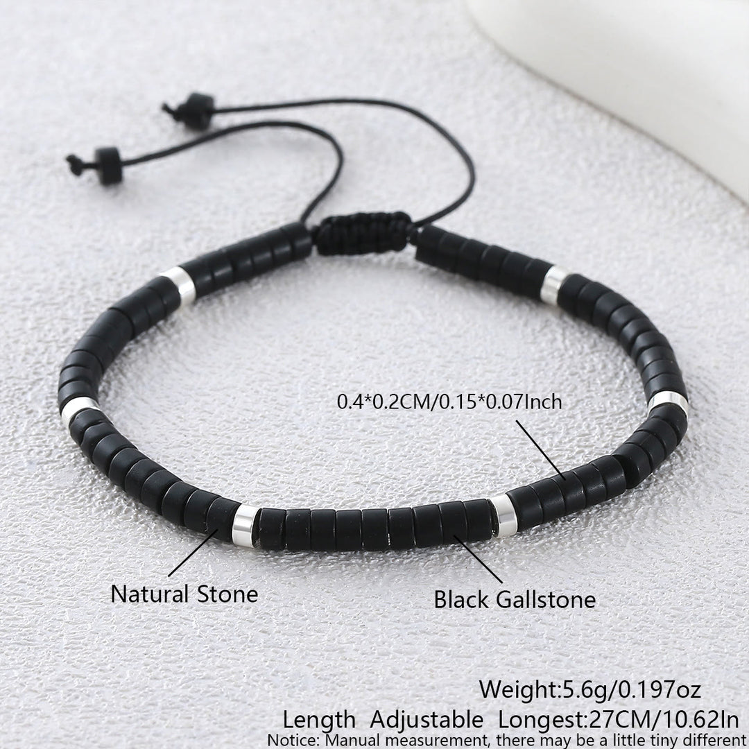 Minimalistisches, verstellbares Armband mit geometrischen Zylinderperlen - Stil Nr. 5 - image 14