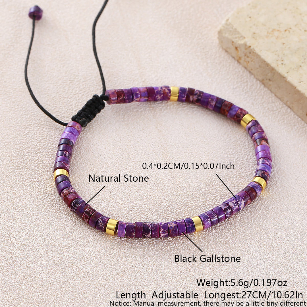 Minimalistisches, verstellbares Armband mit geometrischen Zylinderperlen - Stilnummer 17 - image 12