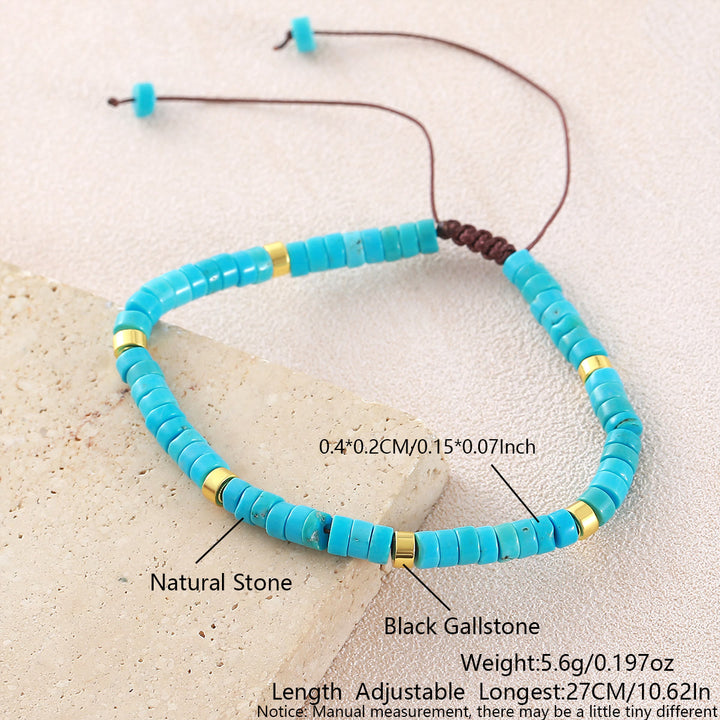 Minimalistisches, verstellbares Armband mit geometrischen Zylinderperlen - Stil Nr. 10 - image 15