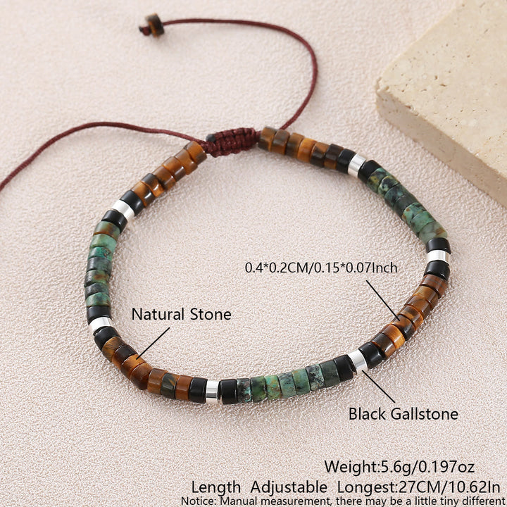 Minimalistisches, verstellbares Armband mit geometrischen Zylinderperlen - Stilnummer 23 - image 22