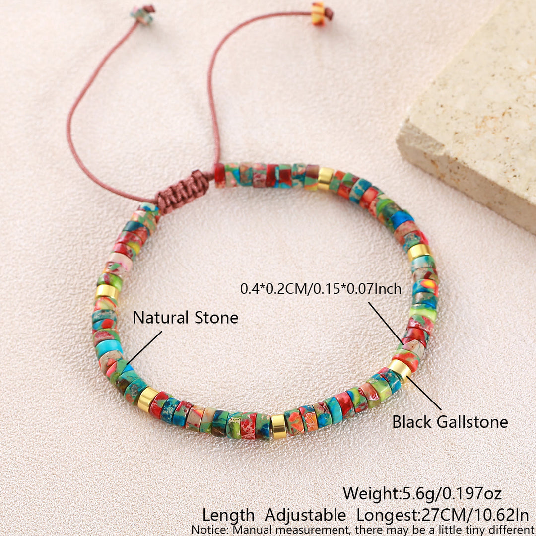 Minimalistisches, verstellbares Armband mit geometrischen Zylinderperlen - Stilnummer 19 - image 17