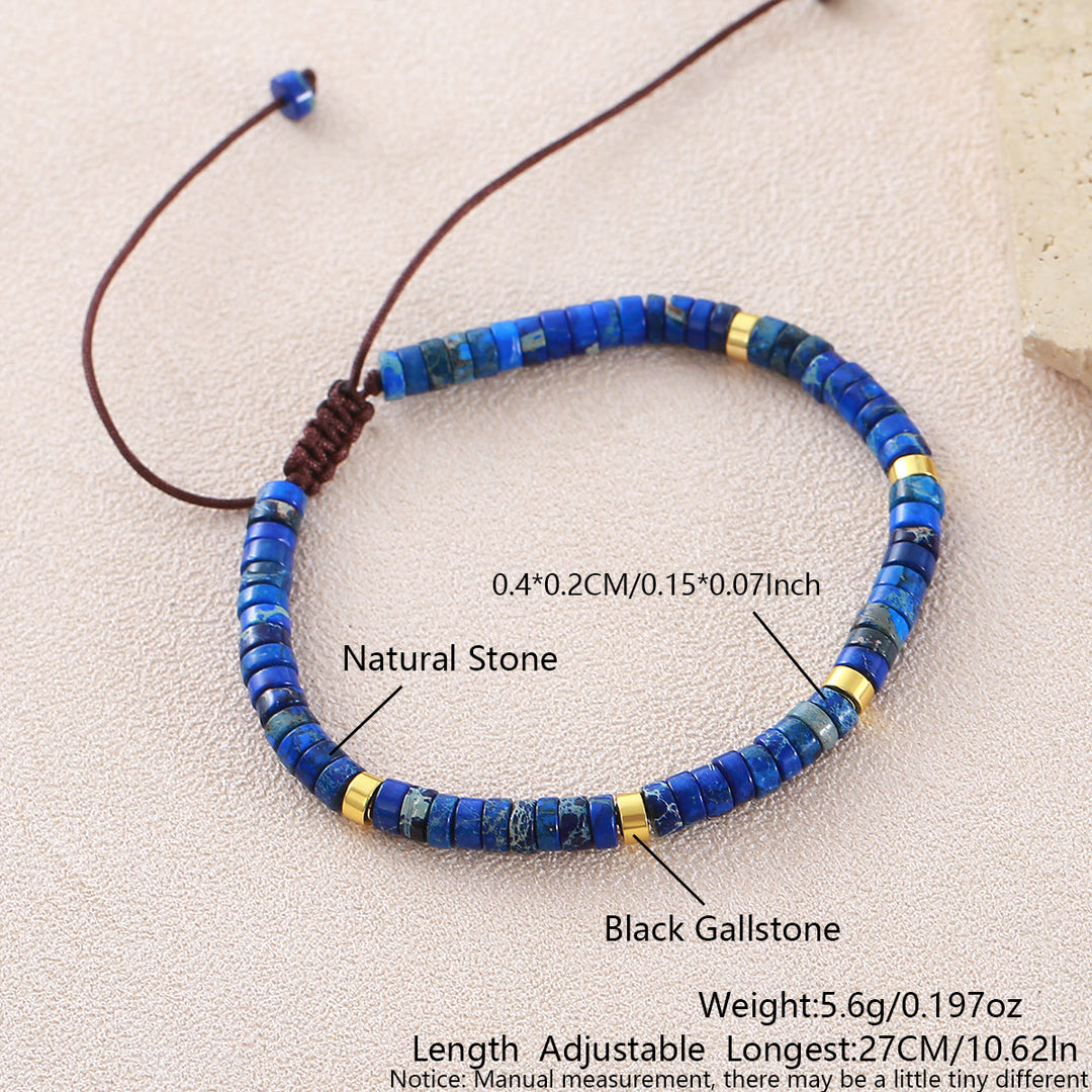 Minimalistisches, verstellbares Armband mit geometrischen Zylinderperlen - Stilnummer 16 - image 20