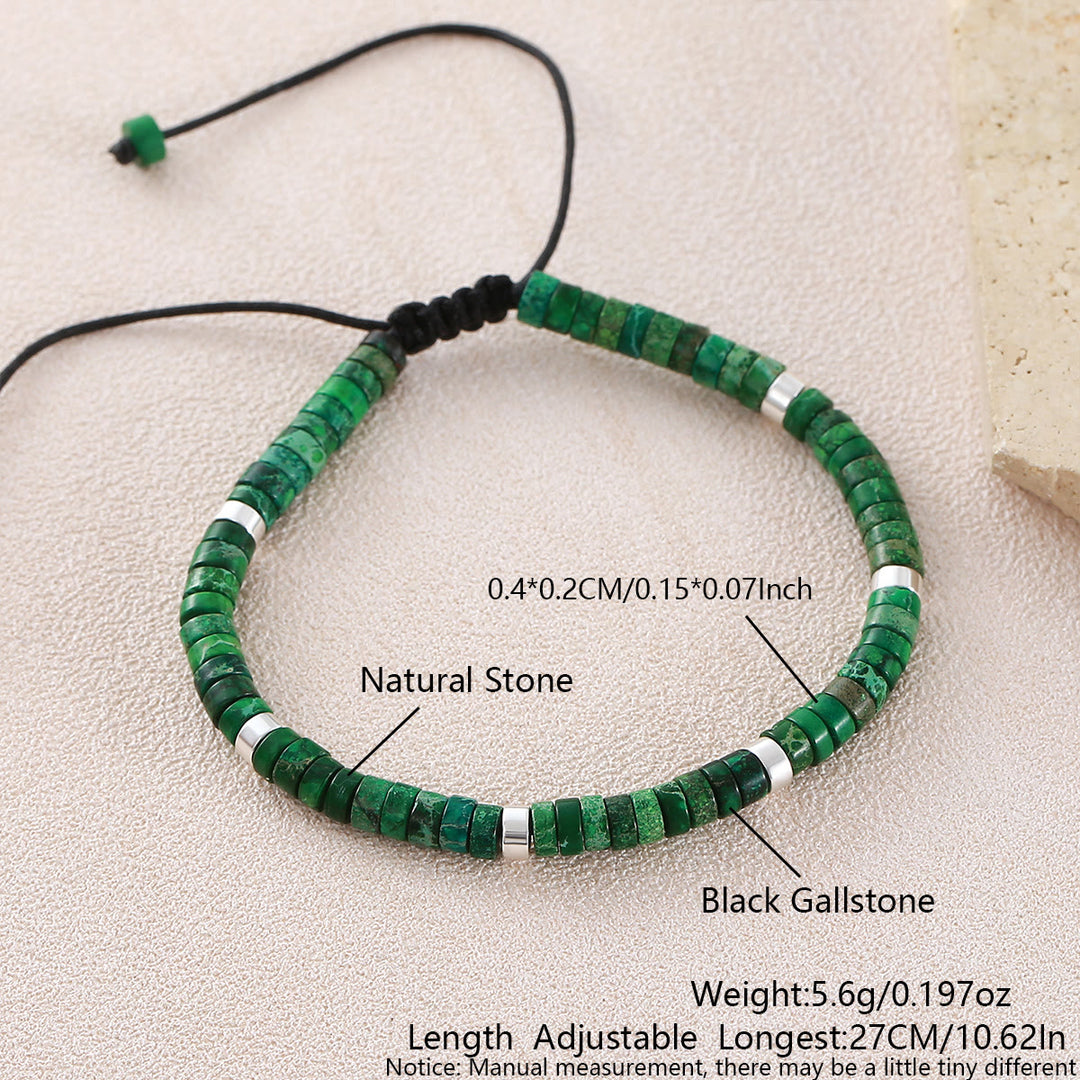Minimalistisches, verstellbares Armband mit geometrischen Zylinderperlen - Stil Nr. 15 - image 21