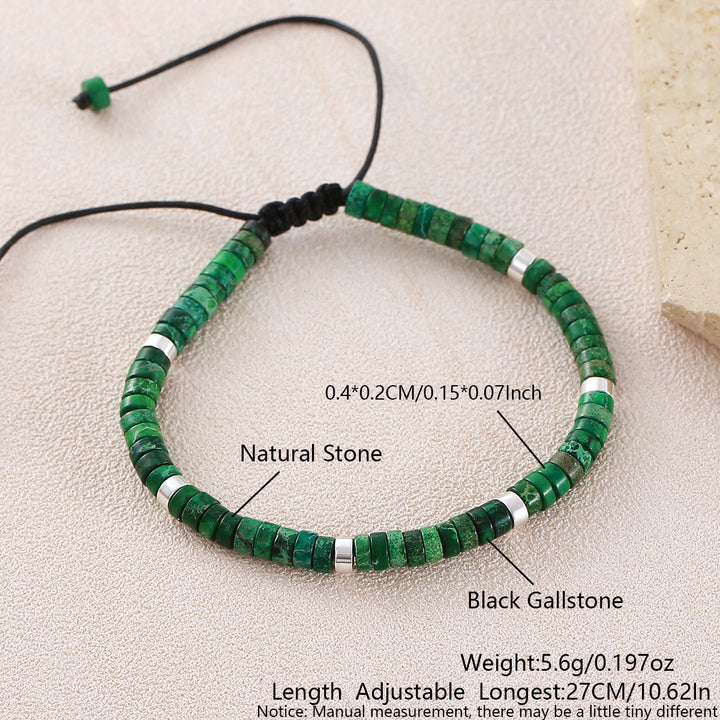 Minimalistisches, verstellbares Armband mit geometrischen Zylinderperlen - Stil Nr. 15 - image 21