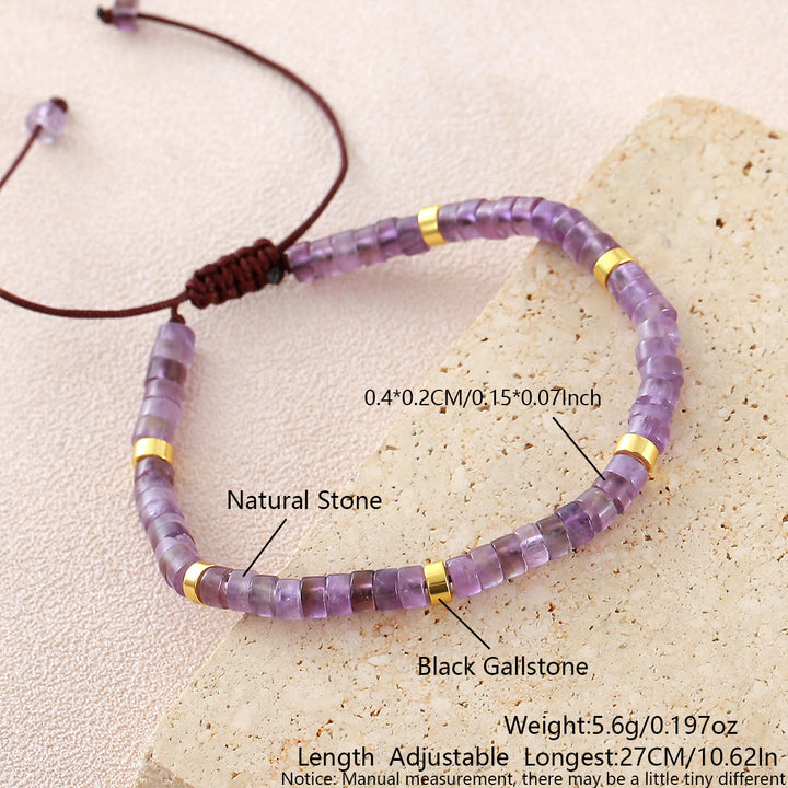 Minimalistisches, verstellbares Armband mit geometrischen Zylinderperlen - Stilnummer 34 - image 16