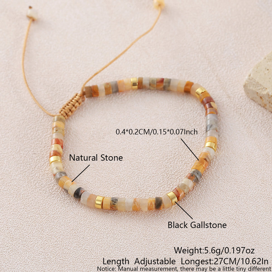 Minimalistisches, verstellbares Armband mit geometrischen Zylinderperlen - Stilnummer 27 - image 24