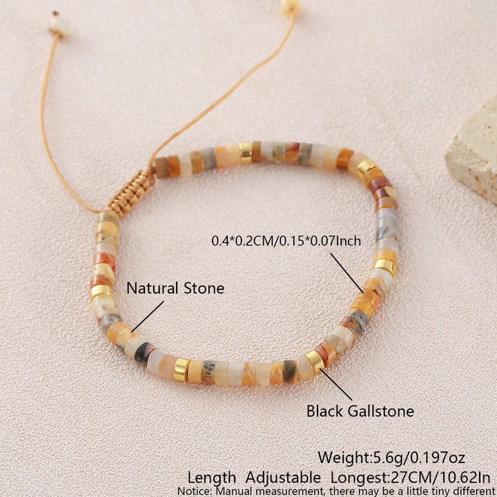 Minimalistisches, verstellbares Armband mit geometrischen Zylinderperlen - Stilnummer 27 - image 24