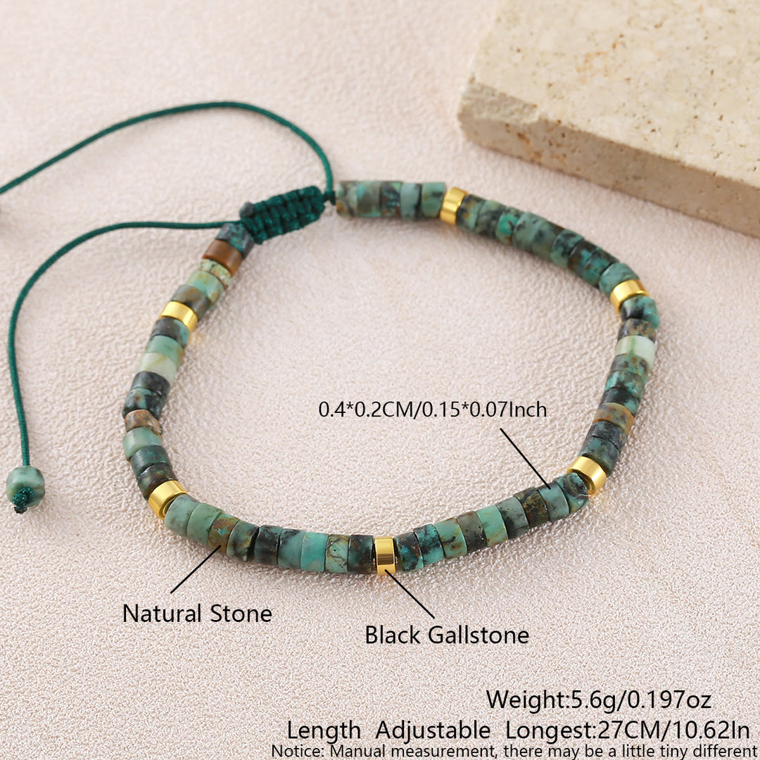 Minimalistisches, verstellbares Armband mit geometrischen Zylinderperlen - Stil Nr. 20 - image 26