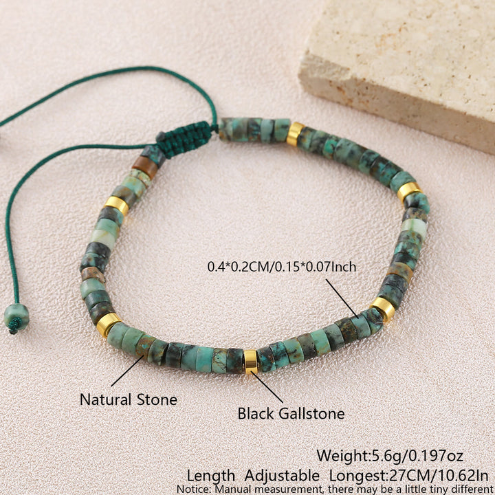 Minimalistisches, verstellbares Armband mit geometrischen Zylinderperlen - Stil Nr. 20 - image 26