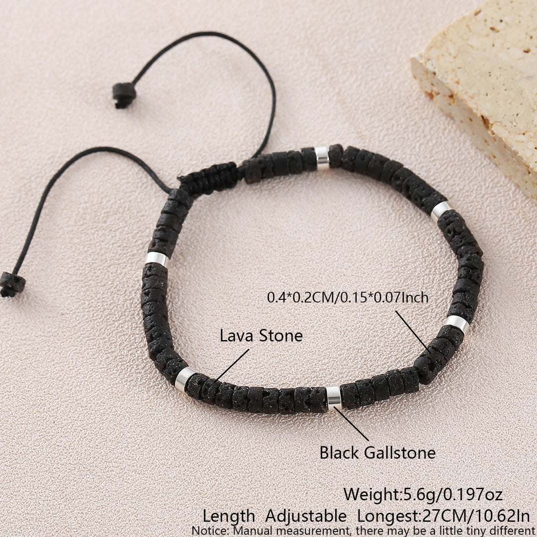 Minimalistisches, verstellbares Armband mit geometrischen Zylinderperlen - Stil Nr. 13 - image 34