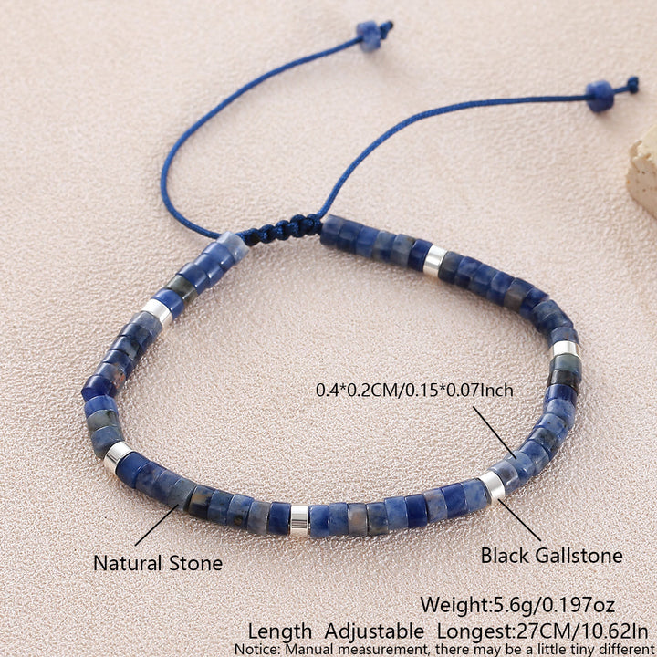 Minimalistisches, verstellbares Armband mit geometrischen Zylinderperlen - Stil Nr. 3 - image 33
