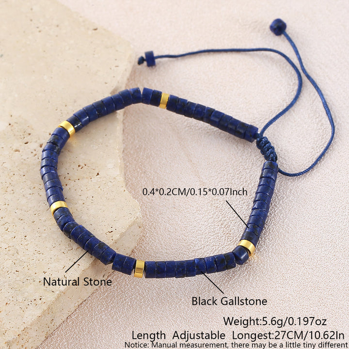 Minimalistisches, verstellbares Armband mit geometrischen Zylinderperlen - Stil Nr. 7 - image 25