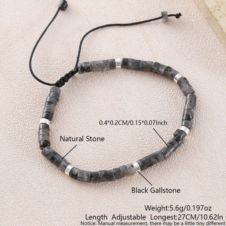 Minimalistisches, verstellbares Armband mit geometrischen Zylinderperlen - Stilnummer 28 - image 42