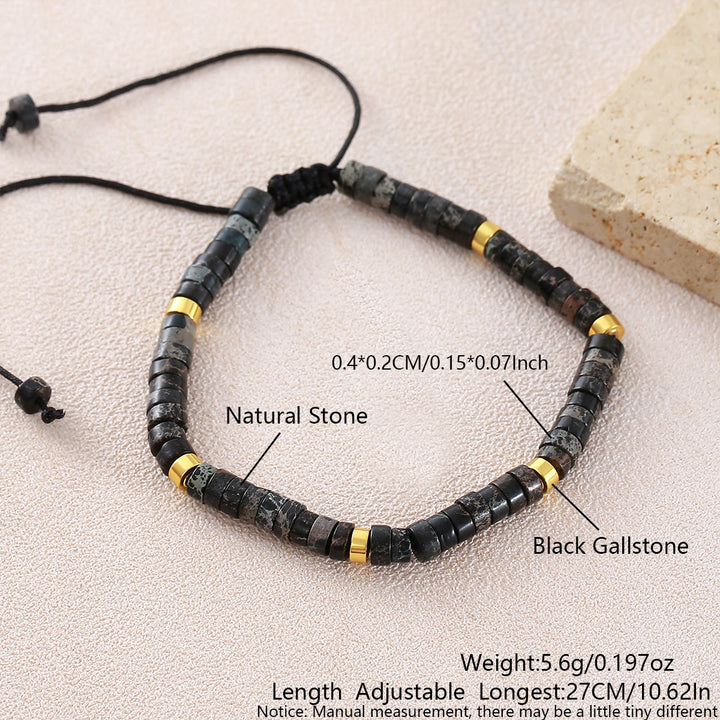 Minimalistisches, verstellbares Armband mit geometrischen Zylinderperlen - Stilnummer 32 - image 32