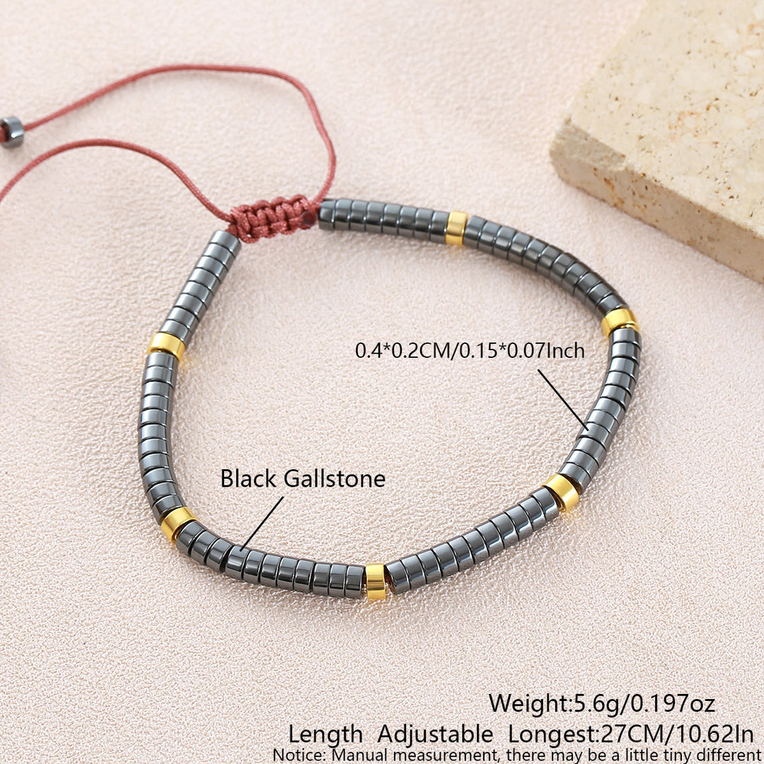 Minimalistisches, verstellbares Armband mit geometrischen Zylinderperlen - Stilnummer 31 - image 28