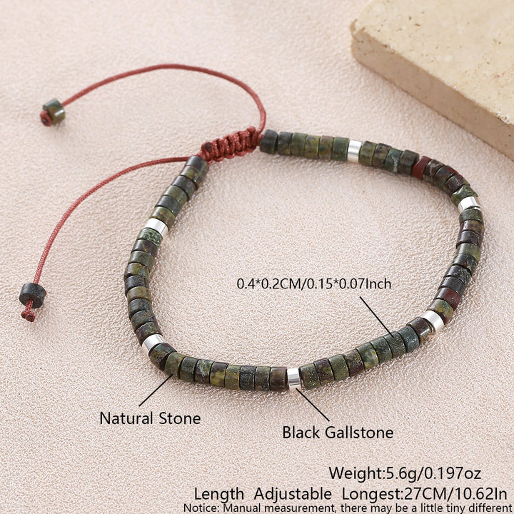 Minimalistisches, verstellbares Armband mit geometrischen Zylinderperlen - Stil Nr. 4 - image 35