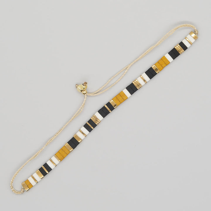 Minimalistisches, mehrfarbiges, verstellbares Armband aus Tila-Perlen - Stil Nr. 6 - image 13
